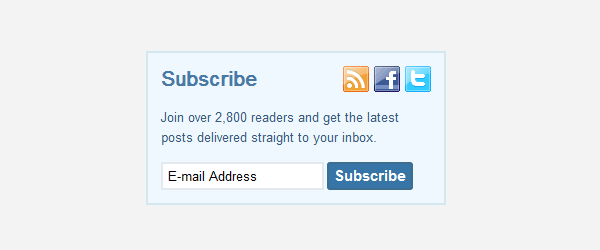 Subscribe Box Example